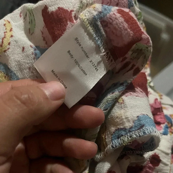 Xirena Paxtyn Floral Pattern Gauzy Drawstring Capri Ankle Pant Women’s Size s - Picture 6 of 6